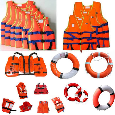 Áo phao cứu sinh các cỡ, kiểu